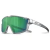 Mtb-Brillen|Brillen Kinderen < Julbo Fury Mini Bril Kinderen - Shiny Translucent Gray - Green Flash Spectron 3