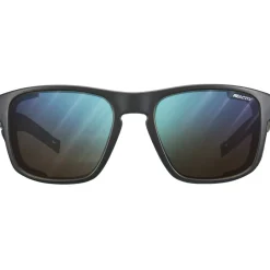 Alpine & Skibrillen < Julbo Shield M Zonnebril - Black/Black - Blue Flash Reactiv 2-4