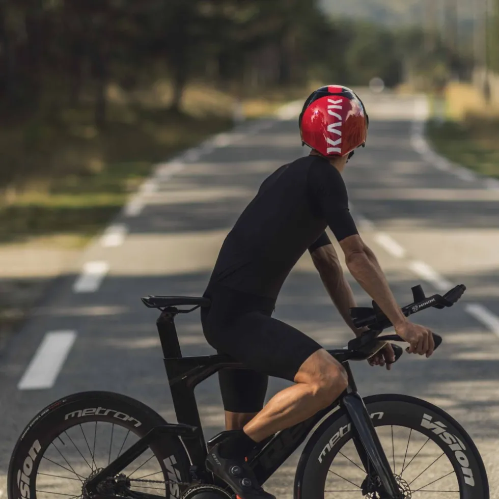 KASK Mistral Trial Helmet - Black/Red