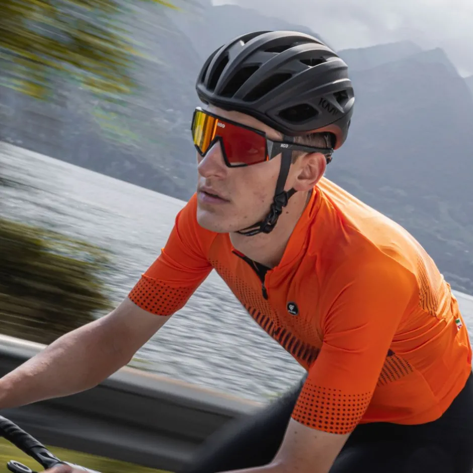 Racefietshelmen < KASK ojito³ WG11 Racefiethe - Orange Fuo