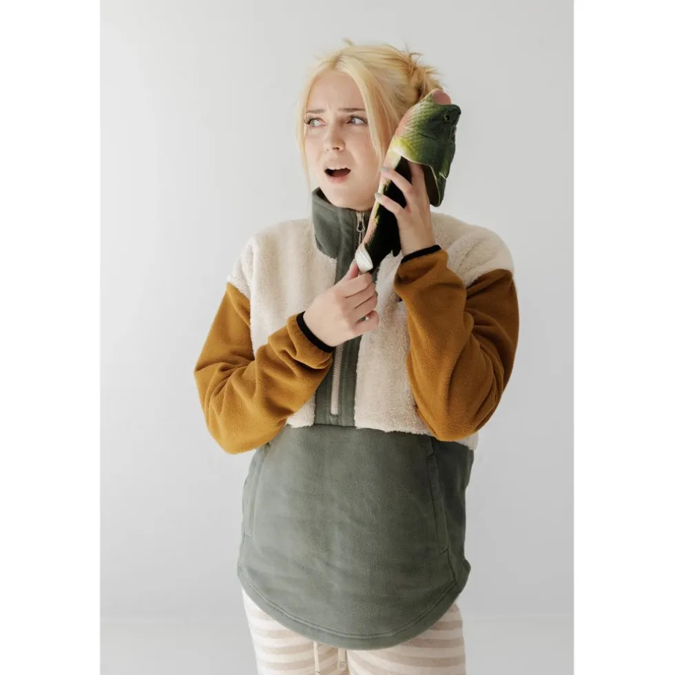KAVU Timber Lane Fleece Trui Dames - Pine Tree Block