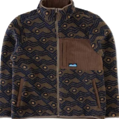 KAVU Wayside Fleece Jas Heren - Walnut Mountain