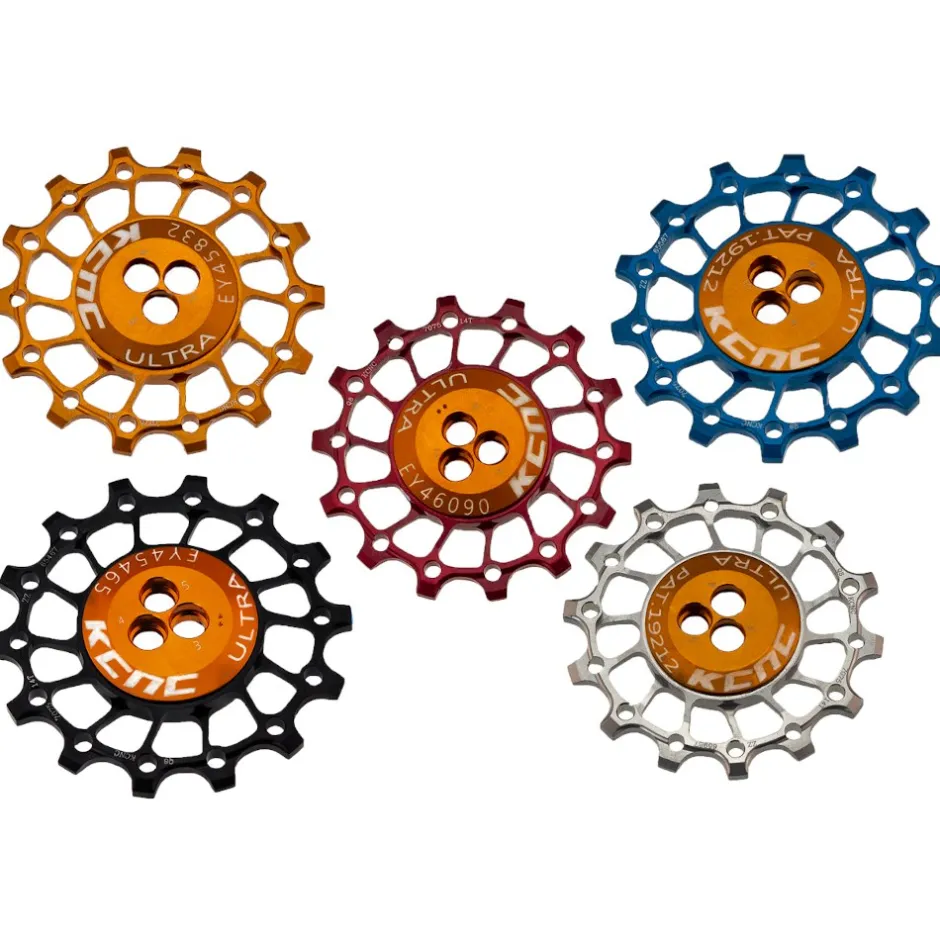 Derailleurs|Derailleur Accessoires < KCNC Asymmetrical Narrow / Wide Aluminium Jockey Wheels