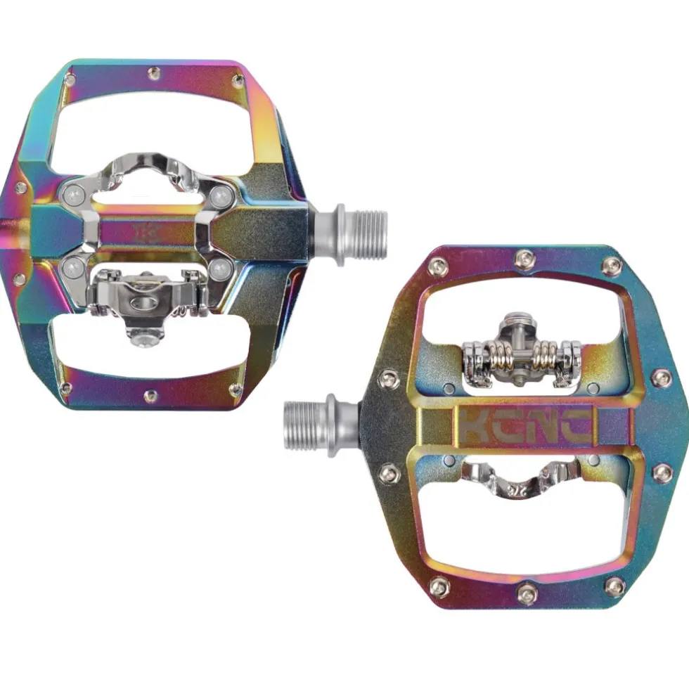 KCNC FR TRAP Clipless Pedal with Steel Axle - oilslick