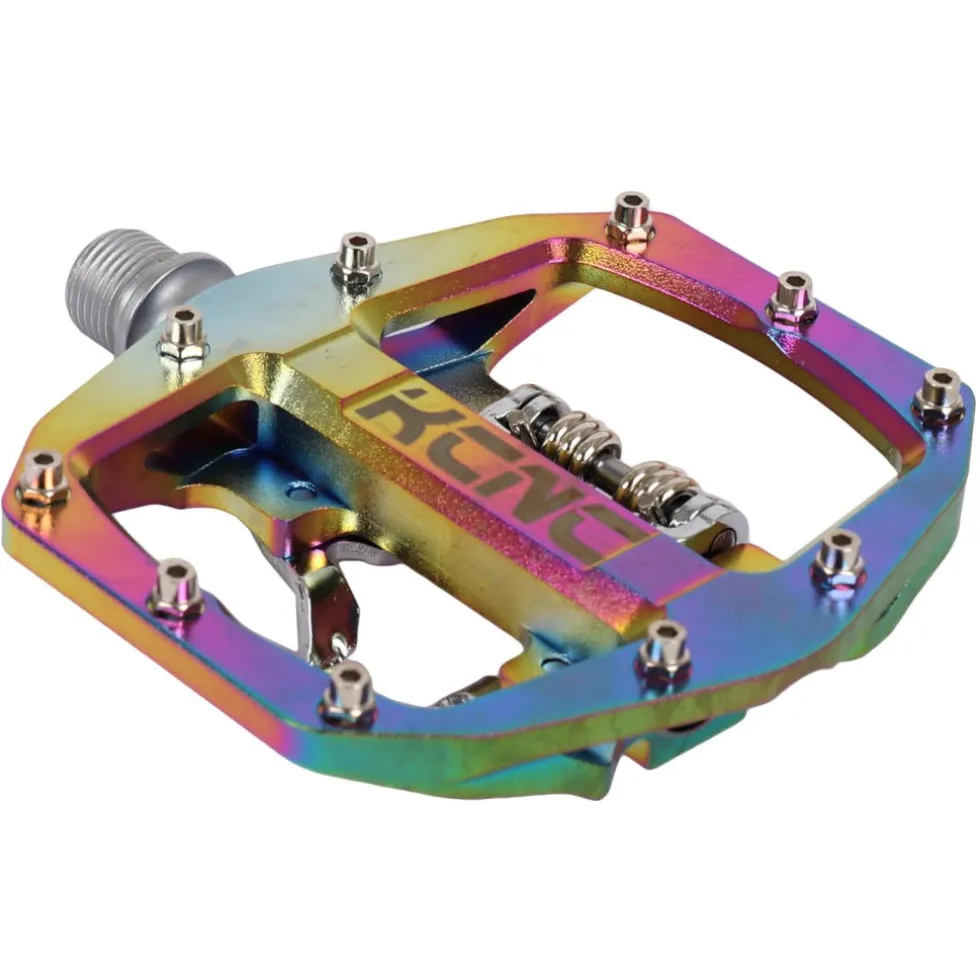 KCNC FR TRAP Clipless Pedal with Steel Axle - oilslick