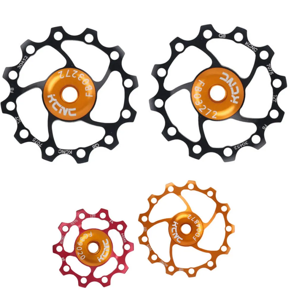 KCNC Jockey Wheels Aluminium Deralleurwieltjes met Keramische Lager (Paar) - verschillende kleuren