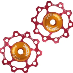 KCNC Jockey Wheels Aluminium Deralleurwieltjes met Keramische Lager (Paar) - verschillende kleuren