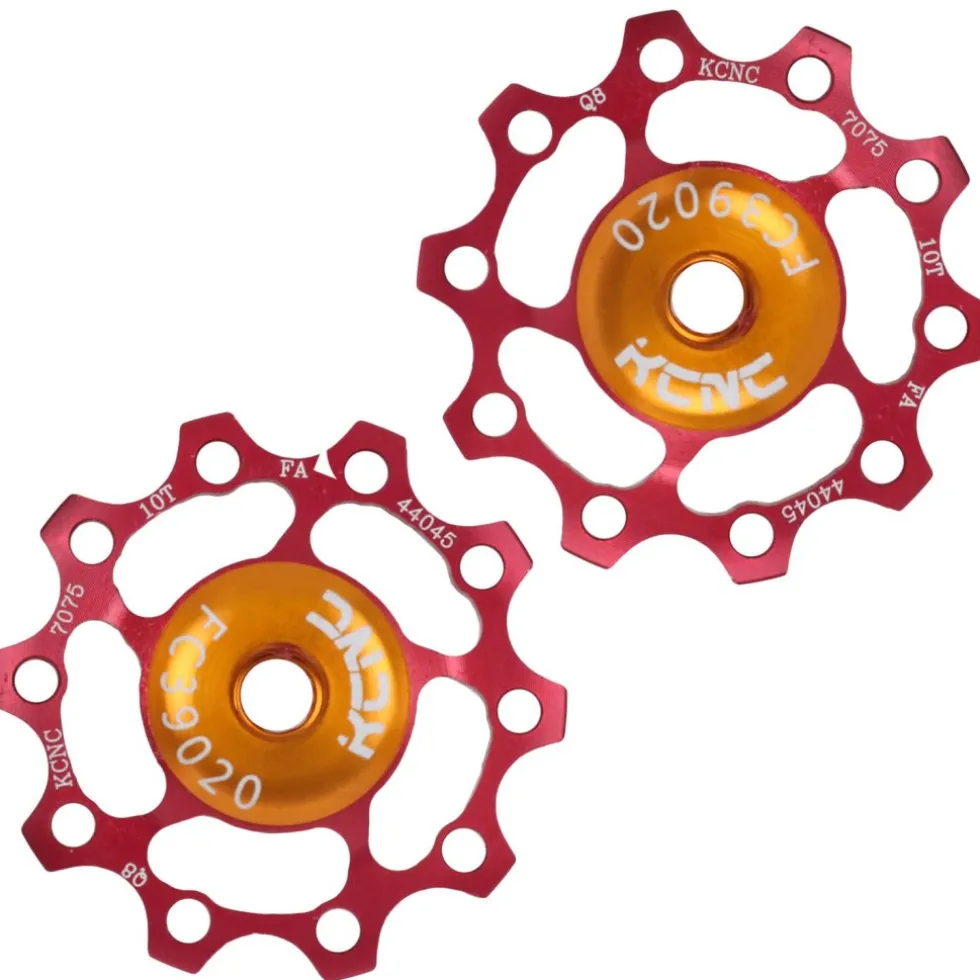 KCNC Jockey Wheels Aluminium Deralleurwieltjes met Keramische Lager (Paar) - verschillende kleuren