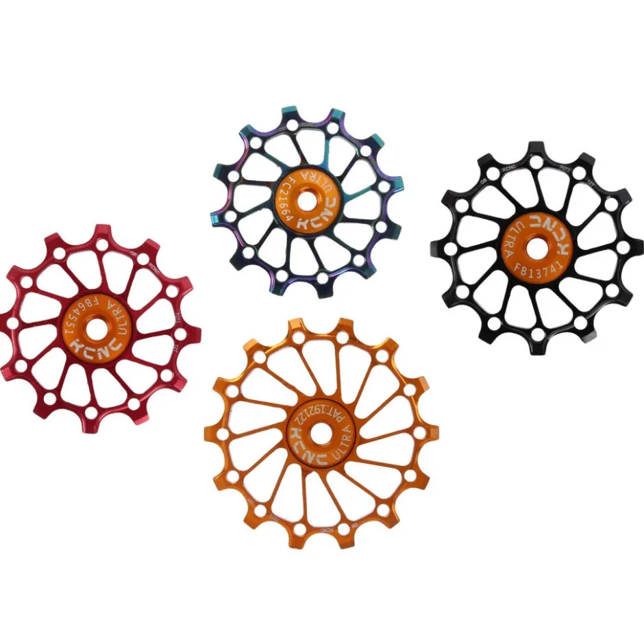 Derailleurs|Derailleur Accessoires < KCNC Jockey Wheels Long Teeth Narrow / Wide Aluminium - verschillende kleuren