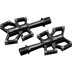 KCNC Slim Road Kyrex Platform Pedal with Titanium Axle - black