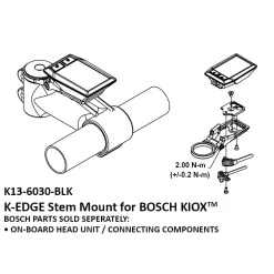 K-Edge BOSCH Kiox Stem Mount 31,8mm - black