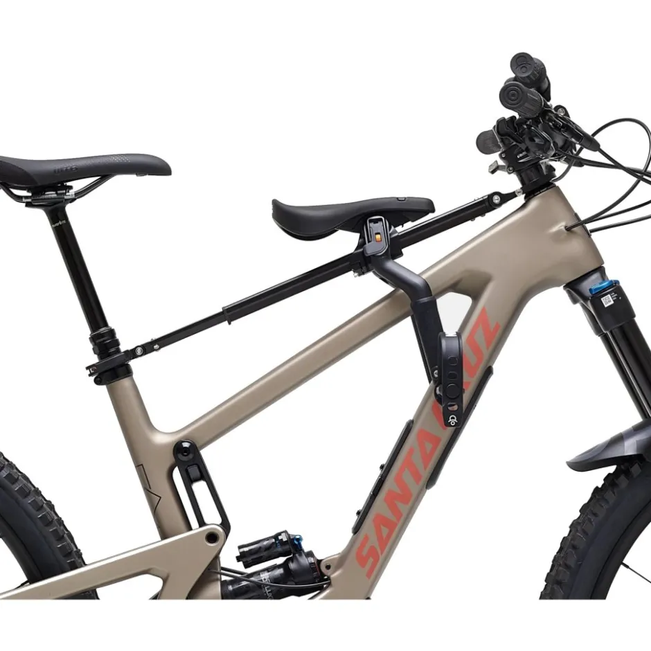 Kinderzitjes < Kids Ride Shotgun Front Mounted Pro EVO MTB Fiets-Kinderzitje Combiset - zwart