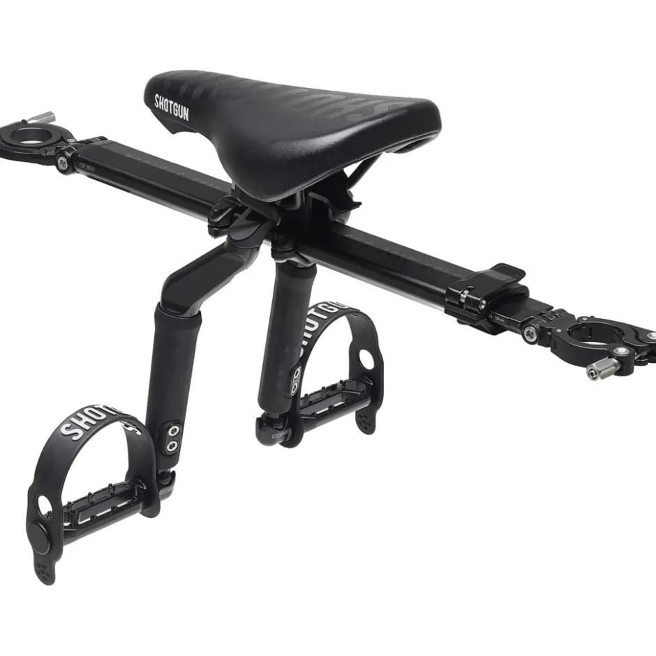 Kinderzitjes < Kids Ride Shotgun Front Mounted Pro EVO MTB Fiets-Kinderzitje Combiset - zwart