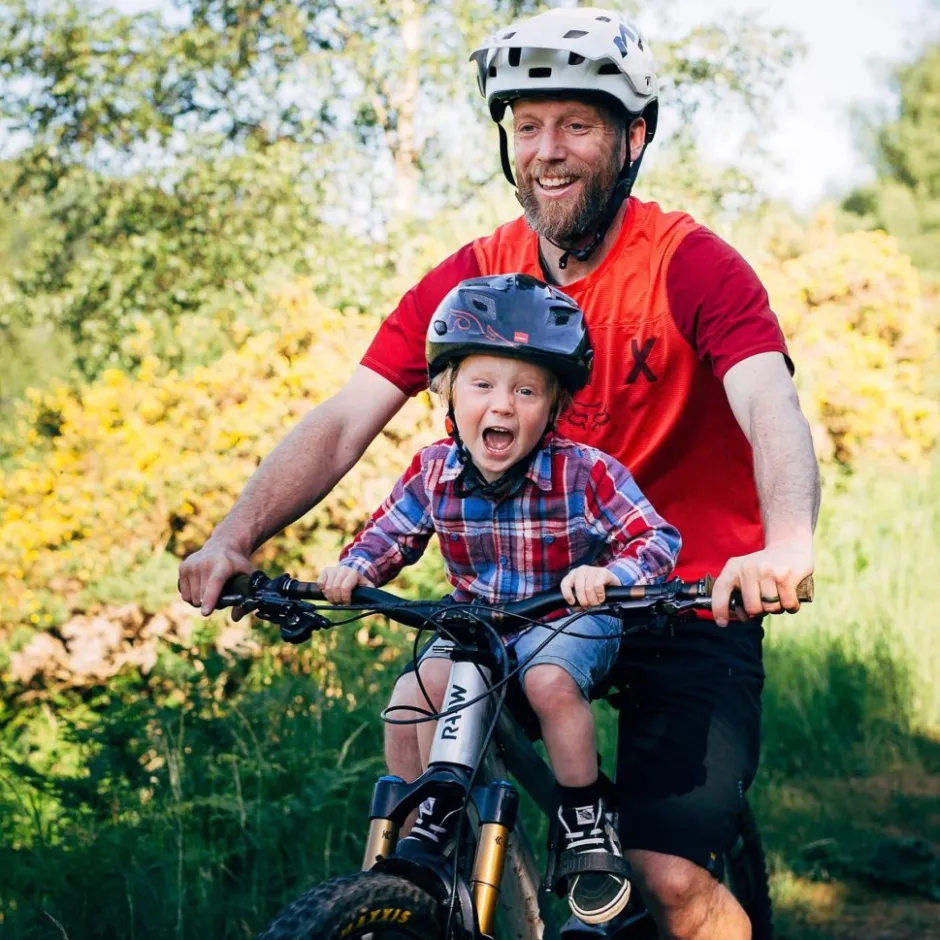 Kinderzitjes < Kids Ride Shotgun Front Mounted Pro EVO MTB Fiets-Kinderzitje Combiset - zwart