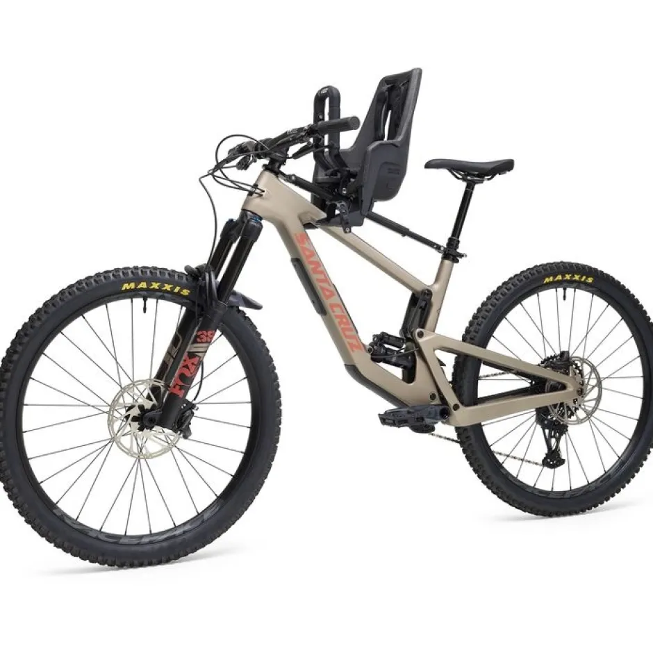 Kinderzitjes < Kids Ride Shotgun Front Mounted Pro EVO MTB Fiets-Kinderzitje Combiset - zwart
