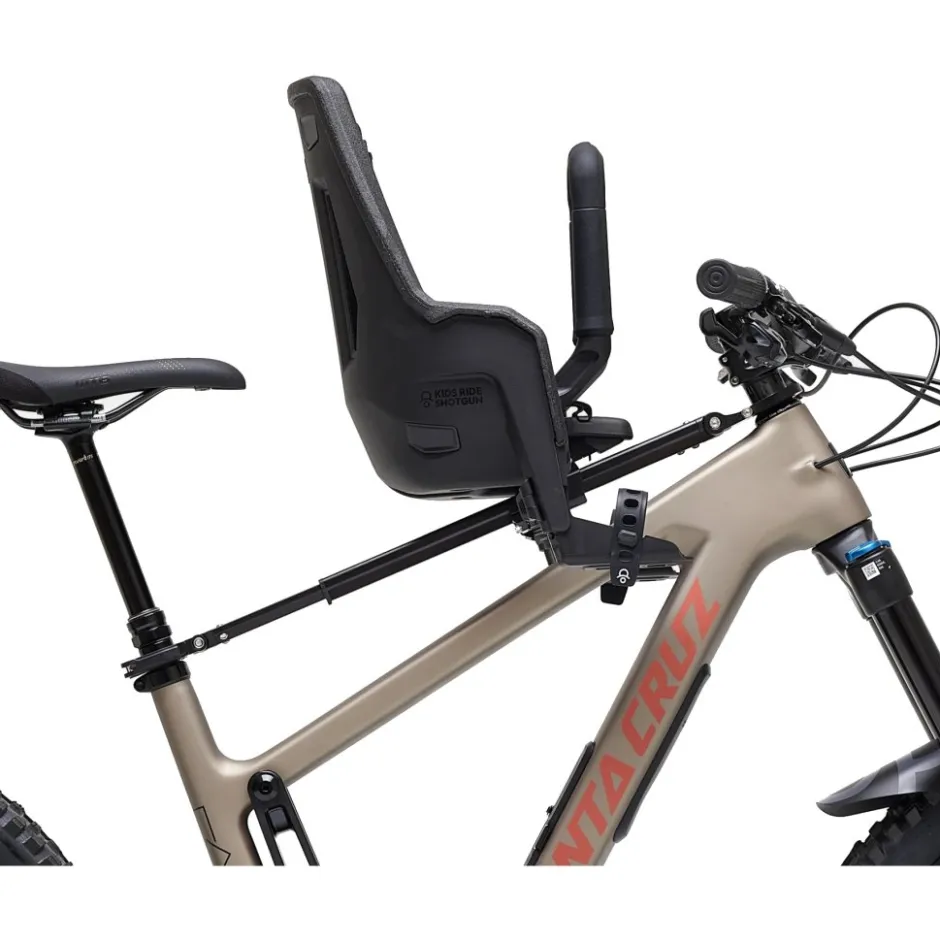 Kinderzitjes < Kids Ride Shotgun Front Mounted Pro EVO MTB Fiets-Kinderzitje Combiset - zwart