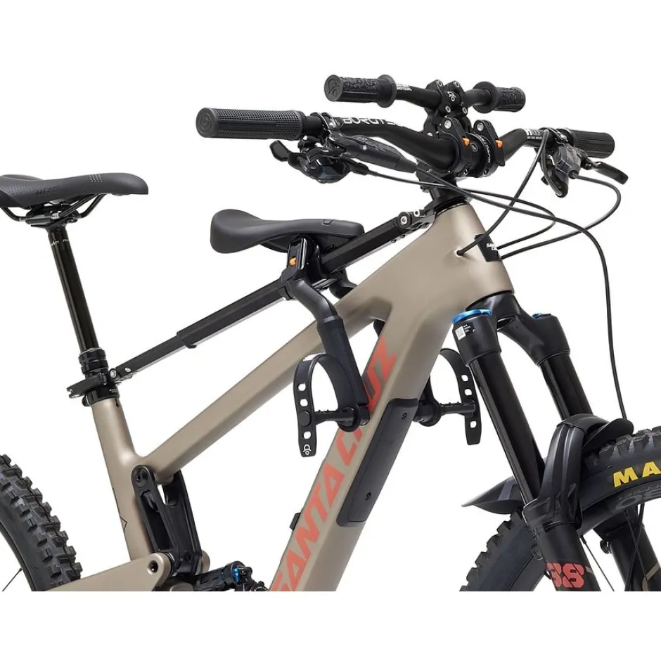 Kinderzitjes < Kids Ride Shotgun Front Mounted Pro EVO MTB Fiets-Kinderzitje Combiset - zwart