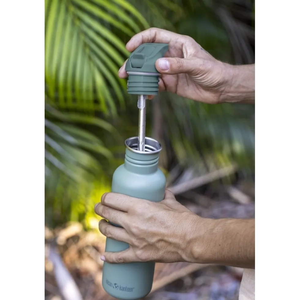 Klean Kanteen Classic Flip Sport Cap Drinkfles - 800ml - shadow lime