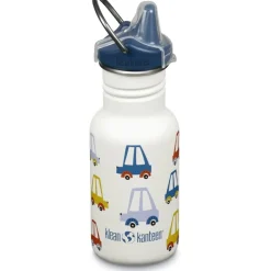 Klean Kanteen Kid Classic Waterfles + Sippy Dop - 355ml - cars