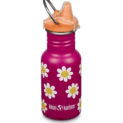 Klean Kanteen Kid Classic Waterfles + Sippy Dop - 355ml - happy flowers