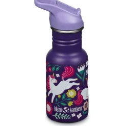 Klean Kanteen Kid Classic Flip Sport Cap Drinkfles - 355ml - leaping unicorn