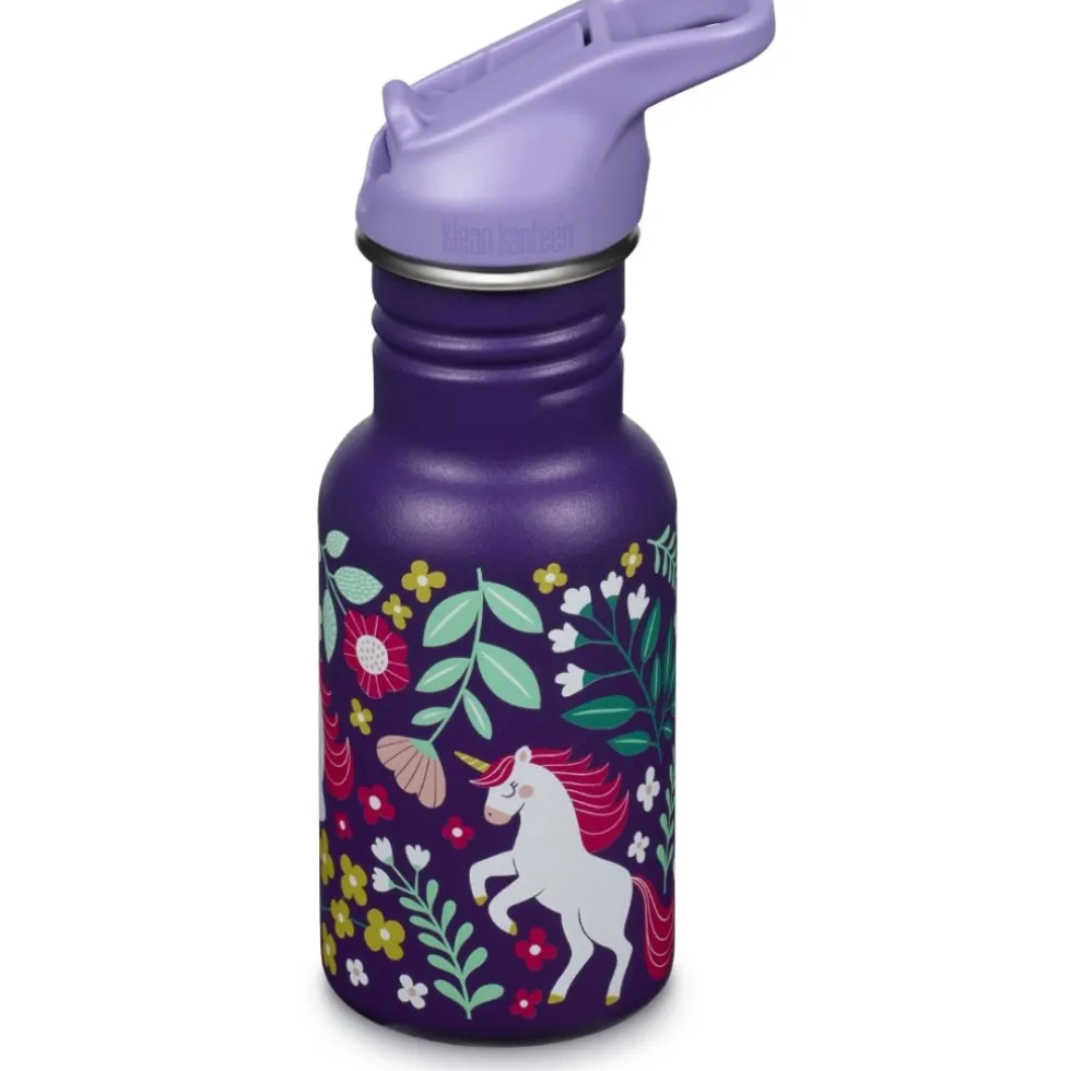 Klean Kanteen Kid Classic Flip Sport Cap Drinkfles - 355ml - leaping unicorn