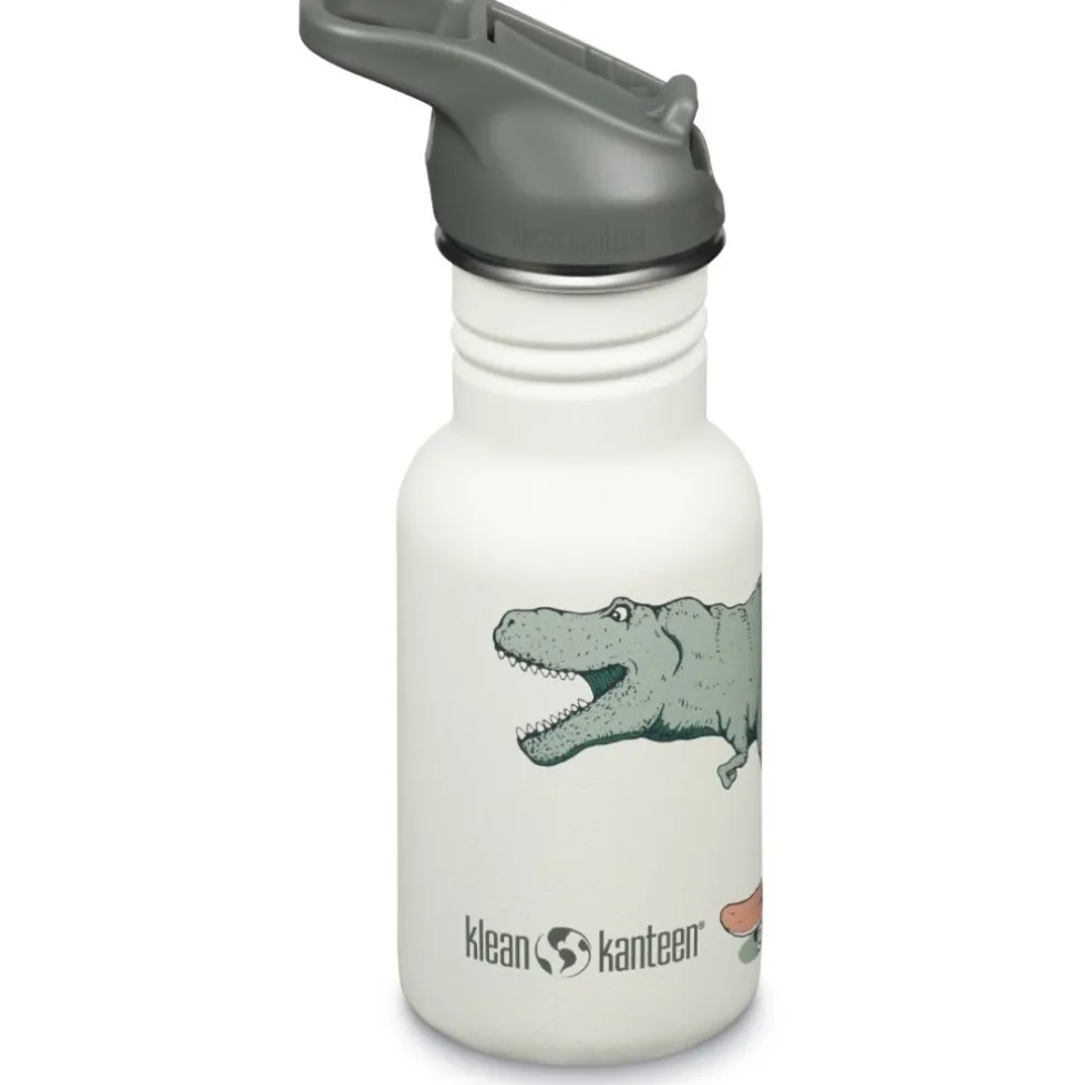 Klean Kanteen Kid Classic Flip Sport Cap Drinkfles - 355ml - dino skate