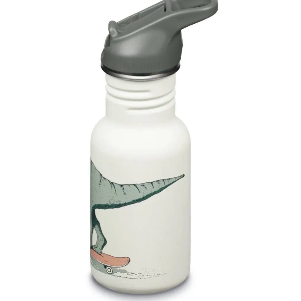 Klean Kanteen Kid Classic Flip Sport Cap Drinkfles - 355ml - dino skate