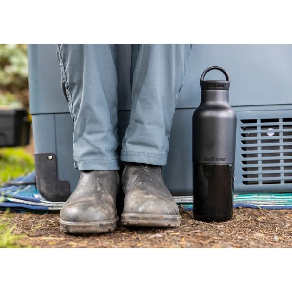 Klean Kanteen RISE Classic VI Isolatiefles 592 ml met Arch Loop Cap - black
