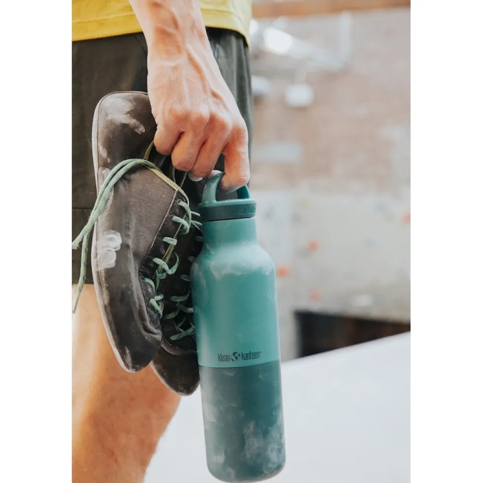 Klean Kanteen RISE Classic VI Isolatiefles 592 ml met Arch Loop Cap - brittany blue