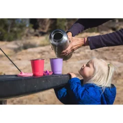 Outdoor Flessen & Thermosflessen < Klean Kanteen Roestvrij staal drinkbeker Kid Cup 296 ml met rietje + deksel - paisley purple