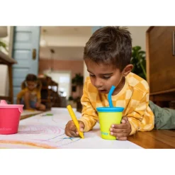 Outdoor Flessen & Thermosflessen < Klean Kanteen Roestvrij staal drinkbeker Kid Cup 296 ml met rietje + deksel - paisley purple