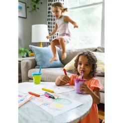Outdoor Flessen & Thermosflessen < Klean Kanteen Roestvrij staal drinkbeker Kid Cup 296 ml met rietje + deksel - paisley purple