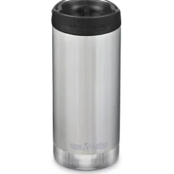 Outdoor Flessen & Thermosflessen < Klean Kanteen TKWide Isoleerfles met Cafédop - 355ml - brushed stainless