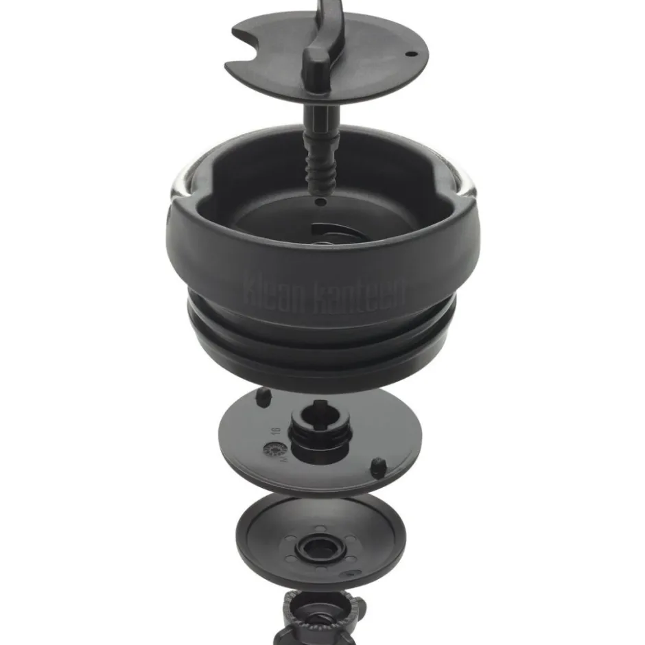 Outdoor Flessen & Thermosflessen < Klean Kanteen TKWide Isoleerfles met Cafédop - 355ml - zwart