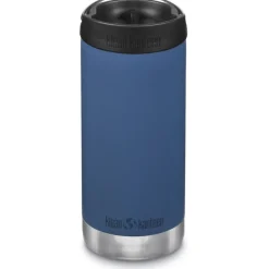Klean Kanteen TKWide Isoleerfles met Cafédop - 355ml - real teal