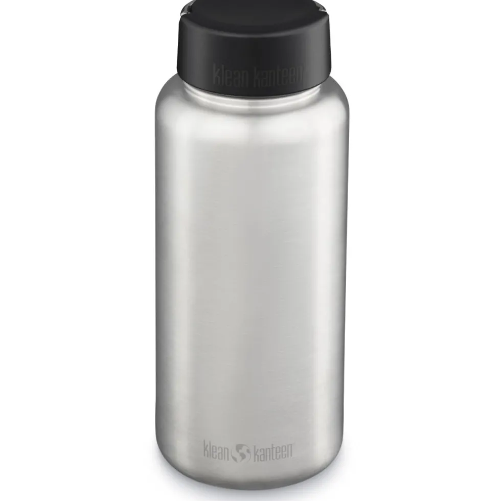 Klean Kanteen Wide Fles 1182 ml met brede schroefdop - Brushed Stainless