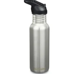 Outdoor Flessen & Thermosflessen < Klean Kanteen Classic Flip Sport Cap Drinkfles - 532ml - brushed stainless