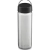 Outdoor Flessen & Thermosflessen < Klean Kanteen Wide Fles 800 ml met brede schroefdop - Brushed Stainless