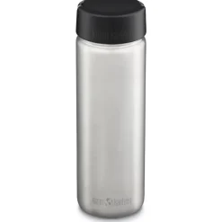 Outdoor Flessen & Thermosflessen < Klean Kanteen Wide Fles 800 ml met brede schroefdop - Brushed Stainless