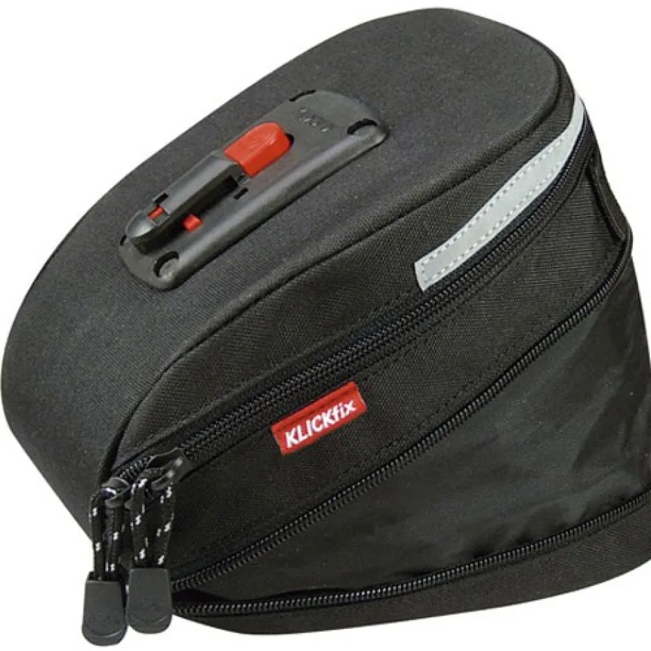 Zadeltassen < KLICKfix Micro 200 Expandable 0295S Zadeltas - 1.5L - zwart