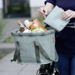 KLICKfix Reisenthel 0303 Fietsmand - 15L - heringbone grey