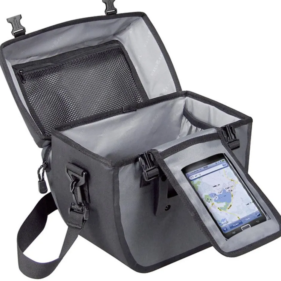 Stuurtassen < KLICKfix Ultima 0234SGR Stuurtas - 8L - zwart/grijs