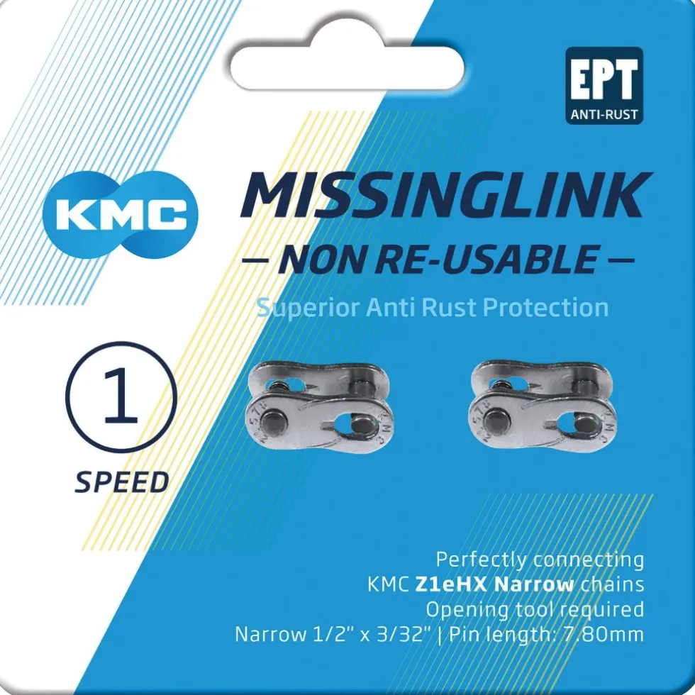 KMC MissingLink ML Z1eHX Narrow NR EPT Kettingschakel - Singlespeed - 2 St.
