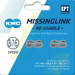 Kettingen < KMC MissingLink 7/8R EPT Kettingschakel - 7,3mm - / Shimano - 7/8-Voudig- 2 St.