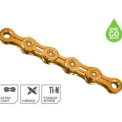 Kettingen < KMC XEL Ketting - WAXED | TiN Gold | 11-voudig - goud