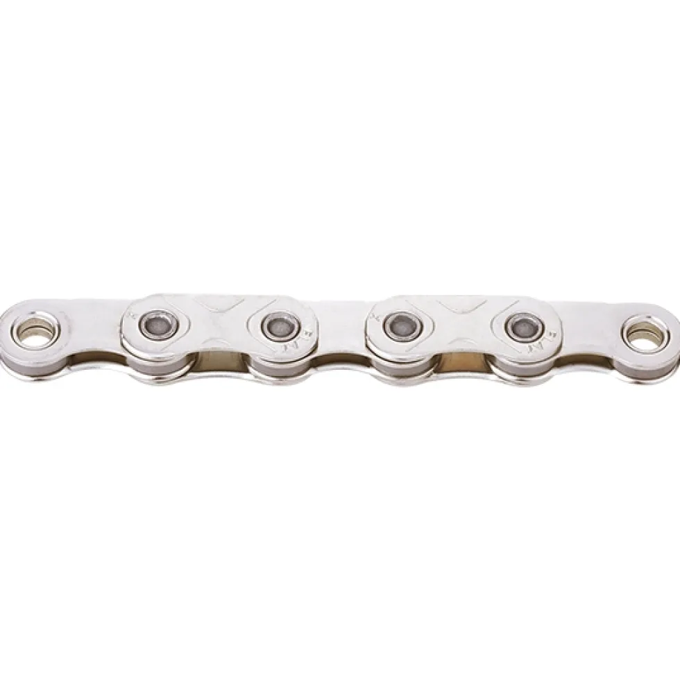 KMC X-Flat Ketting - WAXED | Flat-Top | Nickel Plated | 12/13-voudig - zilver