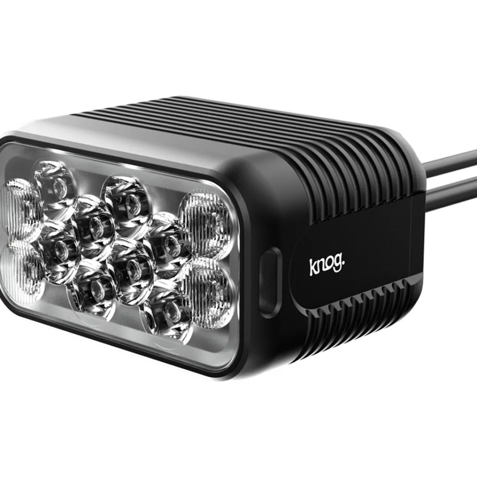 Knog Blinder X Action 2300 Fietslamp Vooraan + Powerbank 10.000mAh + Helmhouder - zwart