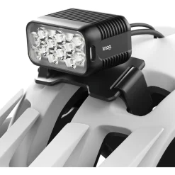 Knog Blinder X Action 2300 Fietslamp Vooraan + Powerbank 10.000mAh + Helmhouder - zwart