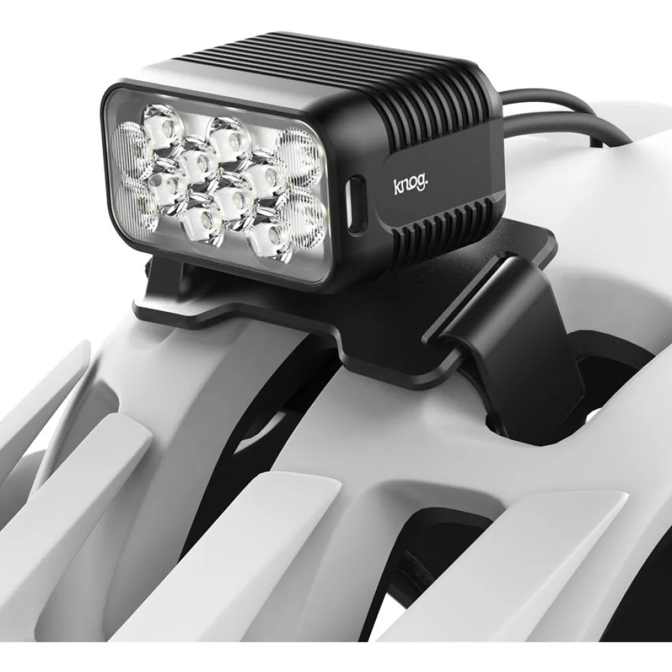 Knog Blinder X Action 2300 Fietslamp Vooraan + Powerbank 10.000mAh + Helmhouder - zwart